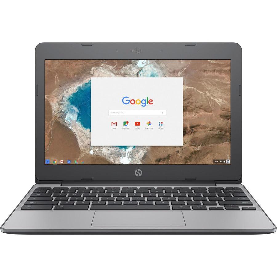 HP Chromebook 11-v000 11-v033nr 11.6" Chromebook - HD - 1366 x 768 - Intel Celeron N3060 Dual-core (2 Core) 1.60 GHz - 16 GB Flash Memory - Ash Gray - Refurbished