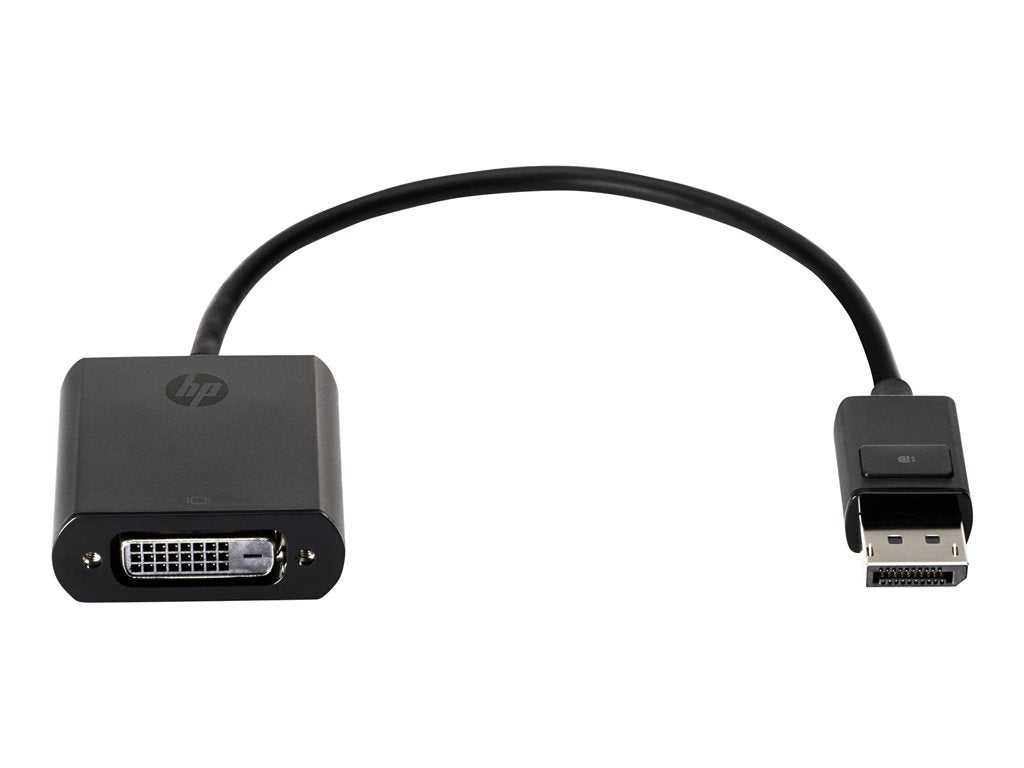 HP DisplayPort to DVI-D Adapter - DisplayPort adapter - single link - DisplayPort (M) to DVI-D (F) - 7.5 in - latched FH973AA