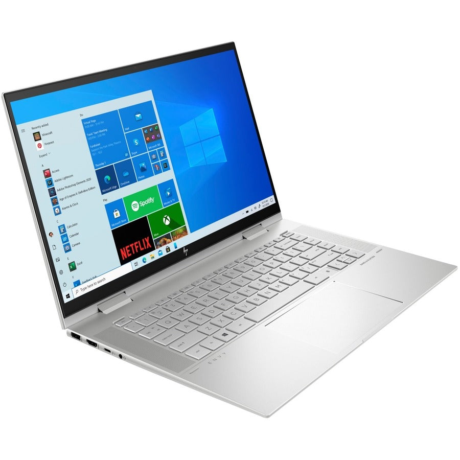 HP ENVY x360 15-es2083cl 15.6" Touchscreen Convertible 2 in 1 Notebook - Full HD - 1920 x 1080 - Intel Core i7 12th Gen i7-1260P Dodeca-core (12 Core) 3.40 GHz - 16 GB Total RAM - 1 TB SSD - Natural Silver Aluminum - Refurbished