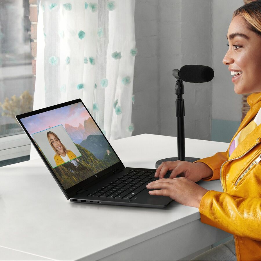 HP ENVY x360 15-eu1073cl 15.6" Touchscreen 2 in 1 Notebook - Full HD - 1920 x 1080 - AMD Ryzen 7 5825U Octa-core (8 Core) 2 GHz - 16 GB Total RAM - 512 GB SSD - Nightfall Black Aluminum - Refurbished