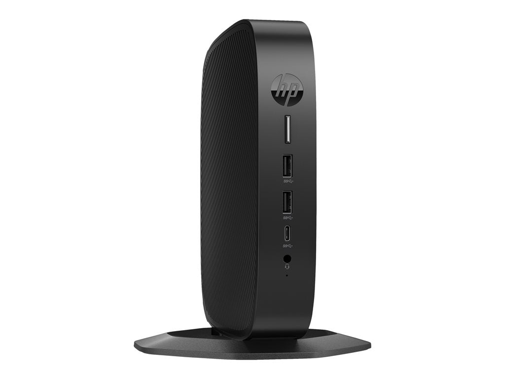 HP Elite t655 - Thin client - SFF 1 x Ryzen Embedded R2314 / up to 3.5 GHz - RAM 4 GB - flash 32 GB - eMMC - Radeon