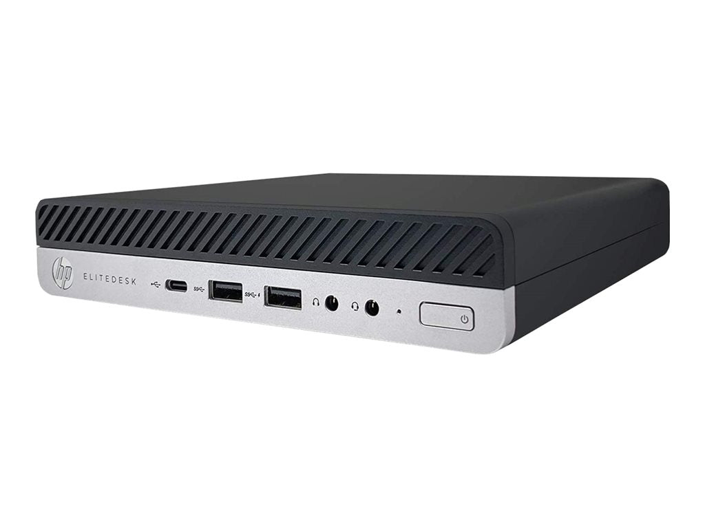 HP EliteDesk 800 G5 - Mini desktop - Core i7 9700T / up to 4.3 GHz - vPro - RAM 32 GB - SSD 1 TB - NVMe - UHD Graphics