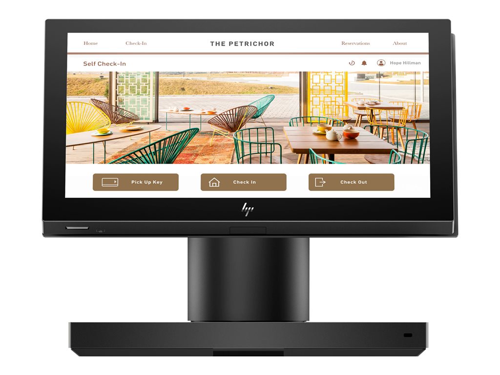 HP Engage One Essential - All-in-one - 1 x Celeron N6211 / up to 3 GHz - RAM 0 GB - no HDD - UHD Graphics - Gigabit