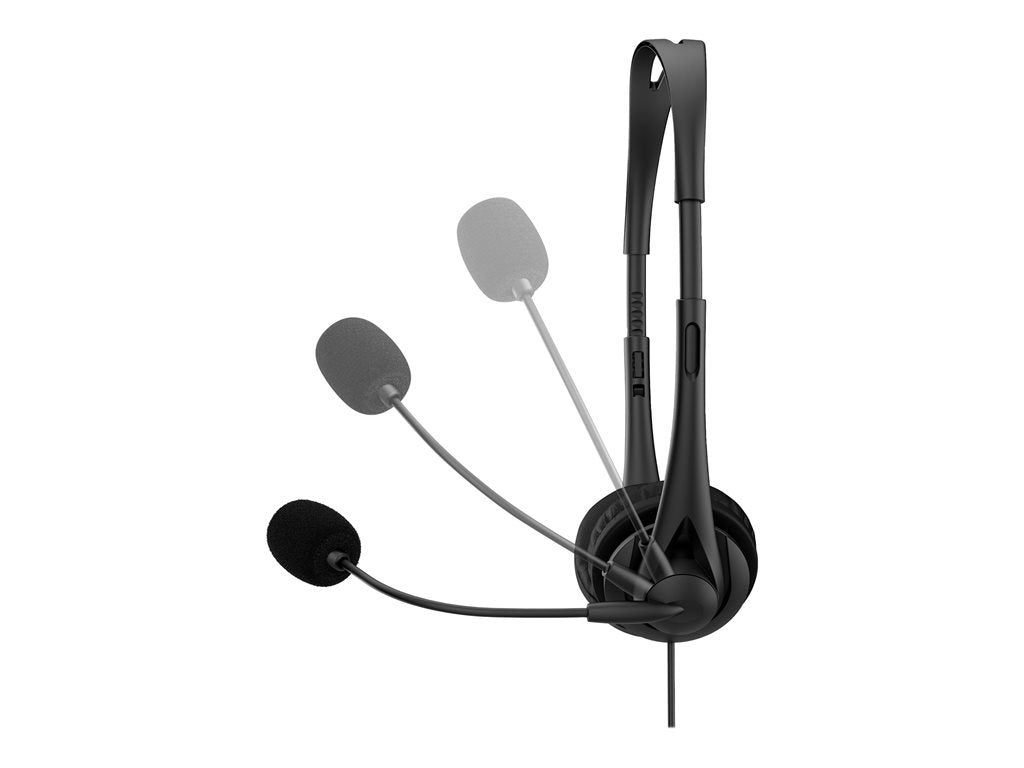 HP G2 - Headset - on-ear - wired - USB - shadow black - for HP 245 G9, 256 G8, 25X G9, 34, 470 G9; EliteBook 1040 G9, 65X G9; 428K6AA