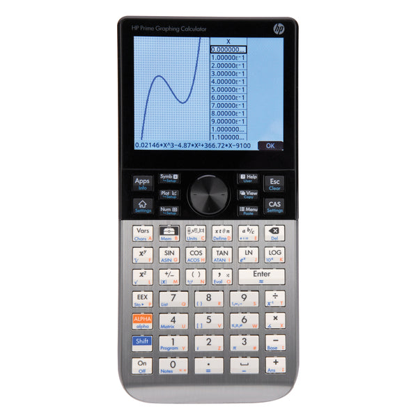HP HPPRIMEINT Prime Graphing Calculator, Rechargeable, Silver