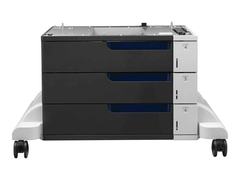 HP - Printer base with media feeder - 1500 sheets in 3 tray(s) - for Color LaserJet Enterprise CP5525, M750, MFP M775;