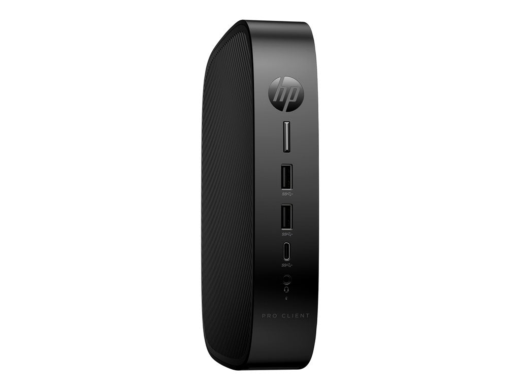 HP Pro t550 - Thin client - USFF 1 x Celeron J6412 / up to 2.6 GHz - RAM 4 GB - flash 32 GB - eMMC - UHD Graphics -