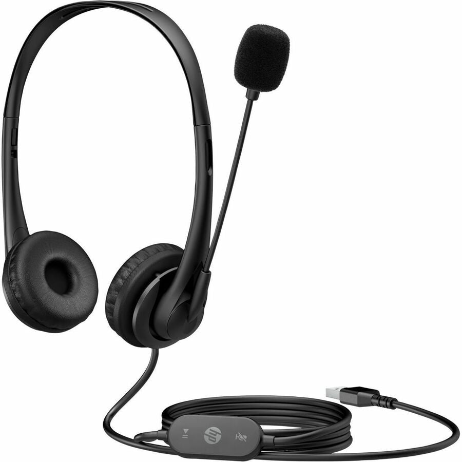 HP Stereo USB Headset G2 - Stereo - USB Type A - Wired - 64 Ohm - 20 Hz - 20 kHz - On-ear