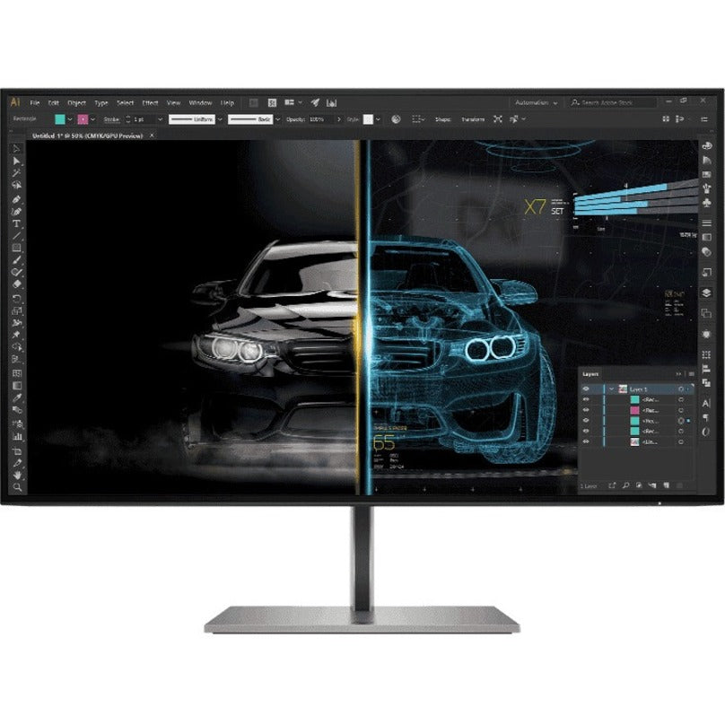 HP Z27u G3 27 Class WQHD LCD Monitor - 16:9 - Black" 1B9X2AA#ABA