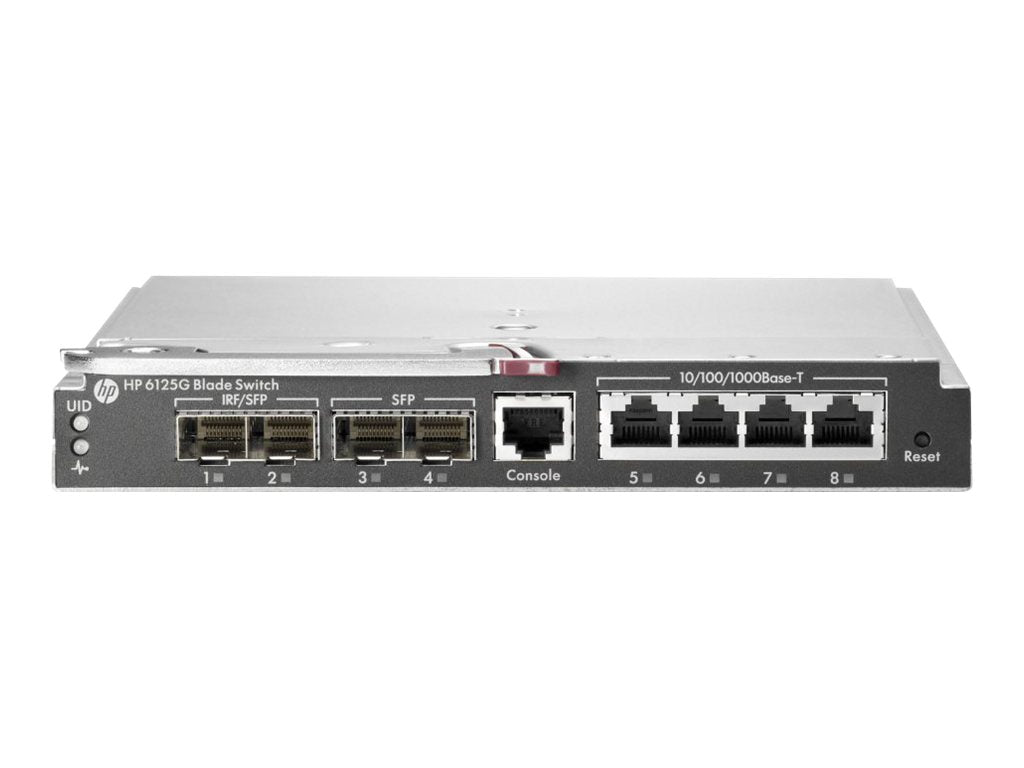 HPE 6125XLG Ethernet Blade Switch - Switch - L3 - managed - 4 x SFP + 4 x 1000Base-T - plug-in module