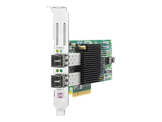 HPE 82E - Host bus adapter - PCIe 2.0 x4 / PCIe x8 low profile - 8Gb Fibre Channel x 2 - for ProLiant DL120 G7, DL165