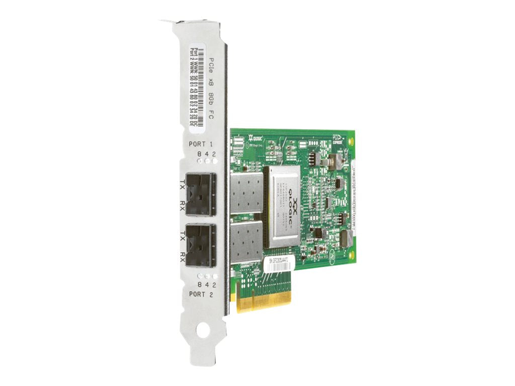 HPE 82Q - Host bus adapter - PCIe 2.0 x4 / PCIe x8 low profile - 8Gb Fibre Channel x 2 - for StoreOnce 4500 Backup