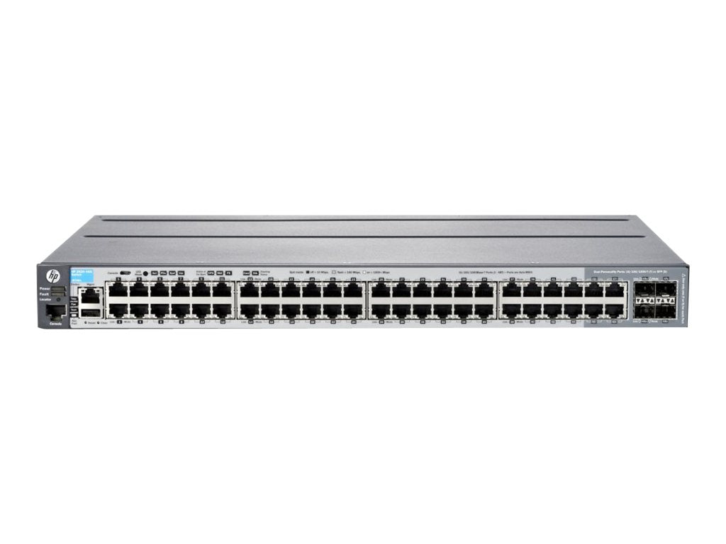 HPE Aruba 2920-48G - Switch - L3 - managed - 44 x 10/100/1000 + 4 x combo Gigabit SFP - rack-mountable