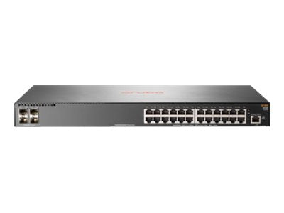 HPE Aruba 2930F 24G 4SFP+ - Switch - L3 - managed - 24 x 10/100/1000 + 4 x 1 Gigabit / 10 Gigabit SFP+ (uplink) -