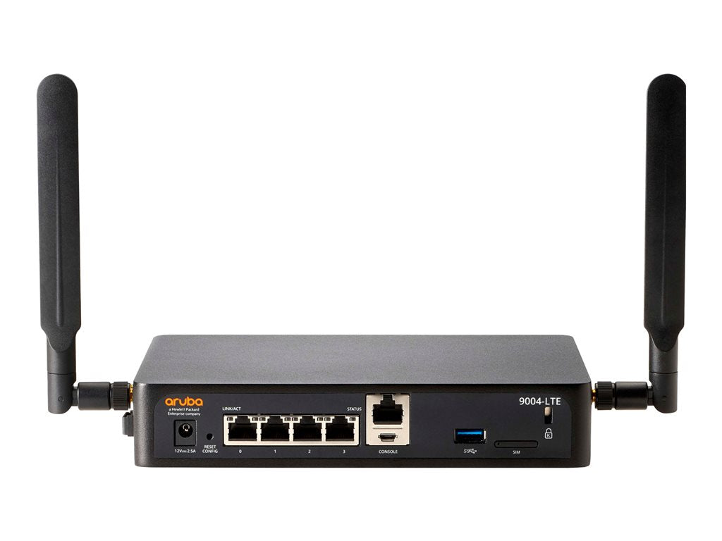 HPE Aruba 9004-LTE (JP) FIPS/TAA - Gateway - 4 ports - 1GbE - ZigBee, NFC, Bluetooth, LTE - cloud-managed - BTO - TAA Compliant R3V94A