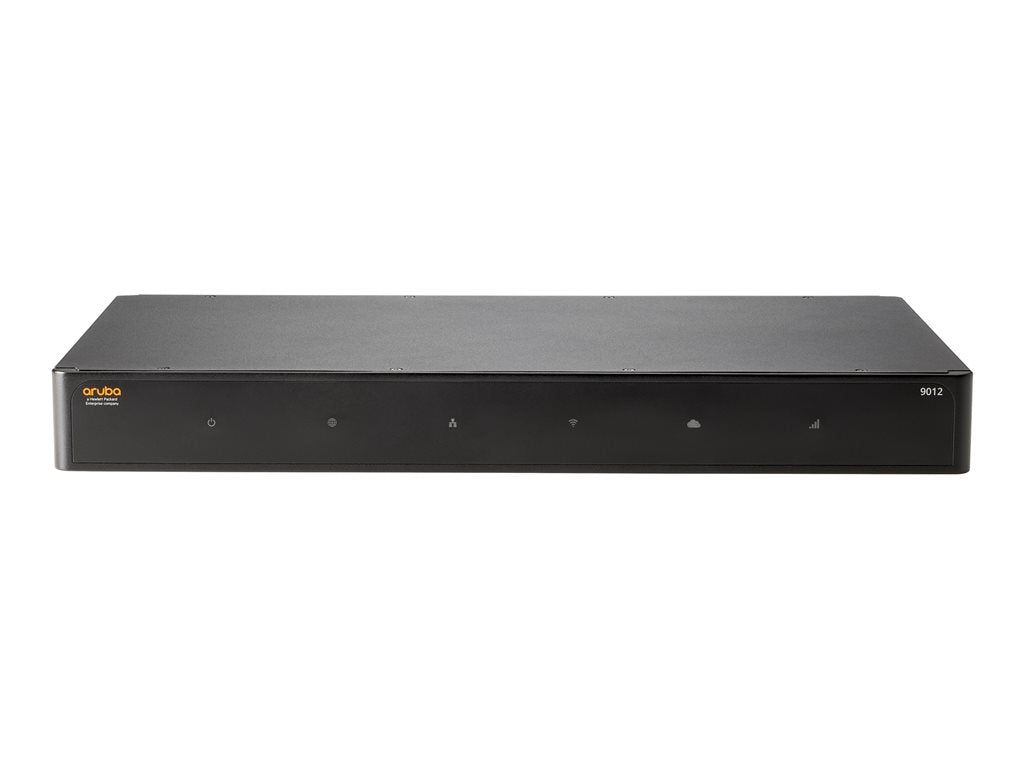 HPE Aruba 9012 (IL) - Gateway - 12 ports - 1GbE - ZigBee, NFC, Bluetooth - cloud-managed - BTO - rack-mountable - TAA Compliant R1B39A