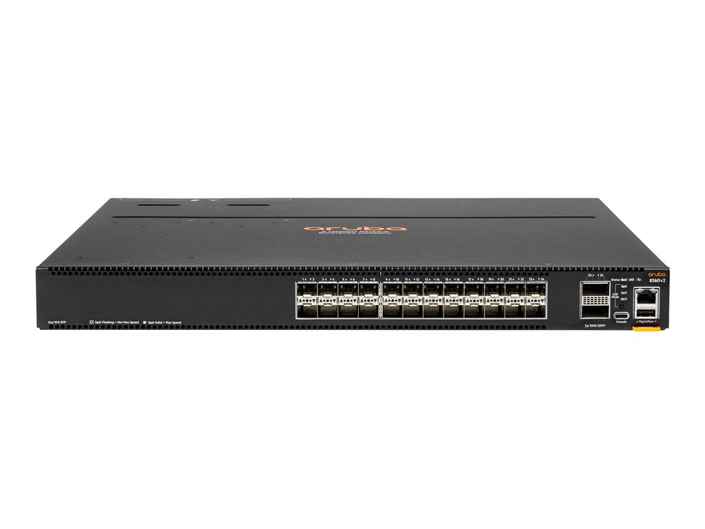 HPE Aruba CX 8360-24XF2C v2 - Switch - L3 - managed - 24 x 1 Gigabit / 10 Gigabit SFP / SFP+ + 2 x 40/100 Gigabit QSFP+ / QSFP28 JL711C#B2E