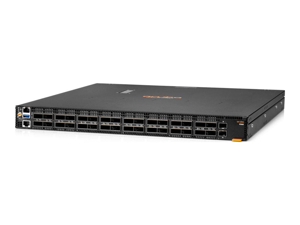 HPE Aruba CX 9300-32D 32-port 100/200/400G QSFP-DD 2-port 10G SFP+ Switch - Switch - horizontal surface mounting only - L3 - S1D08A#ACD