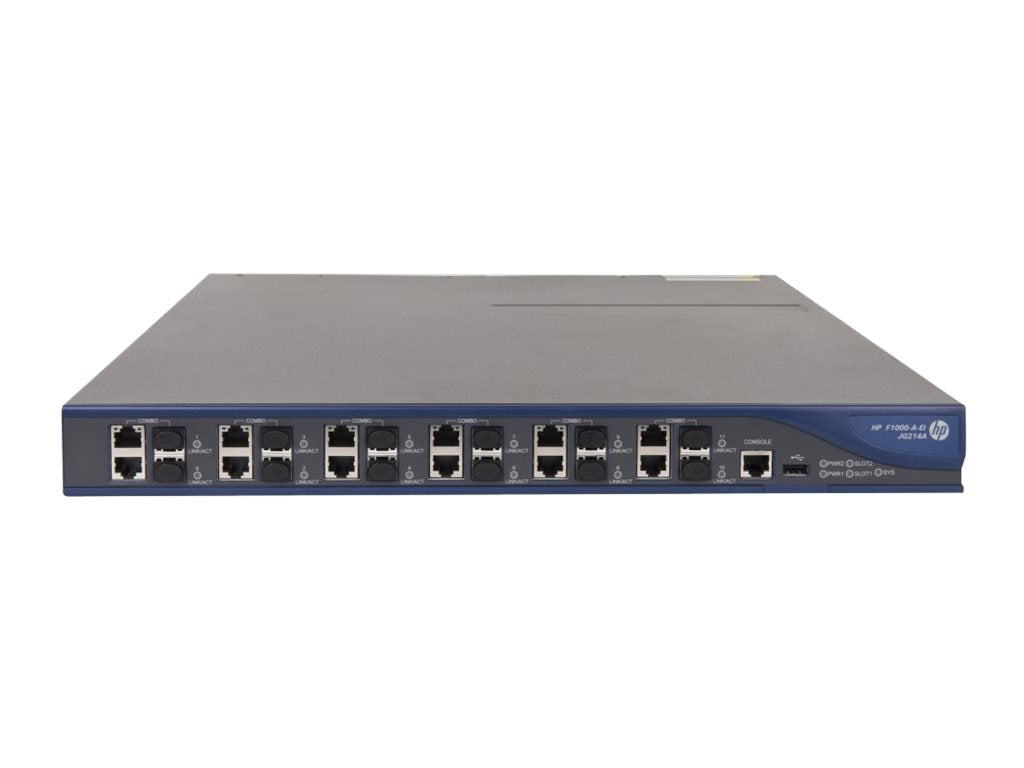 HPE F1000-EI VPN Firewall Appliance - Security appliance - 12 ports - 1GbE