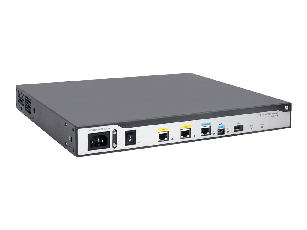 HPE MSR2003 - Router 1GbE - rack-mountable JG411A#A59