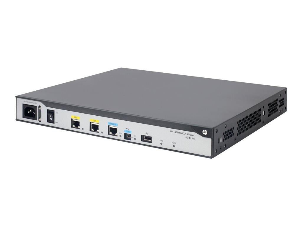 HPE MSR2003 - Router 1GbE - rack-mountable JG411A#A59