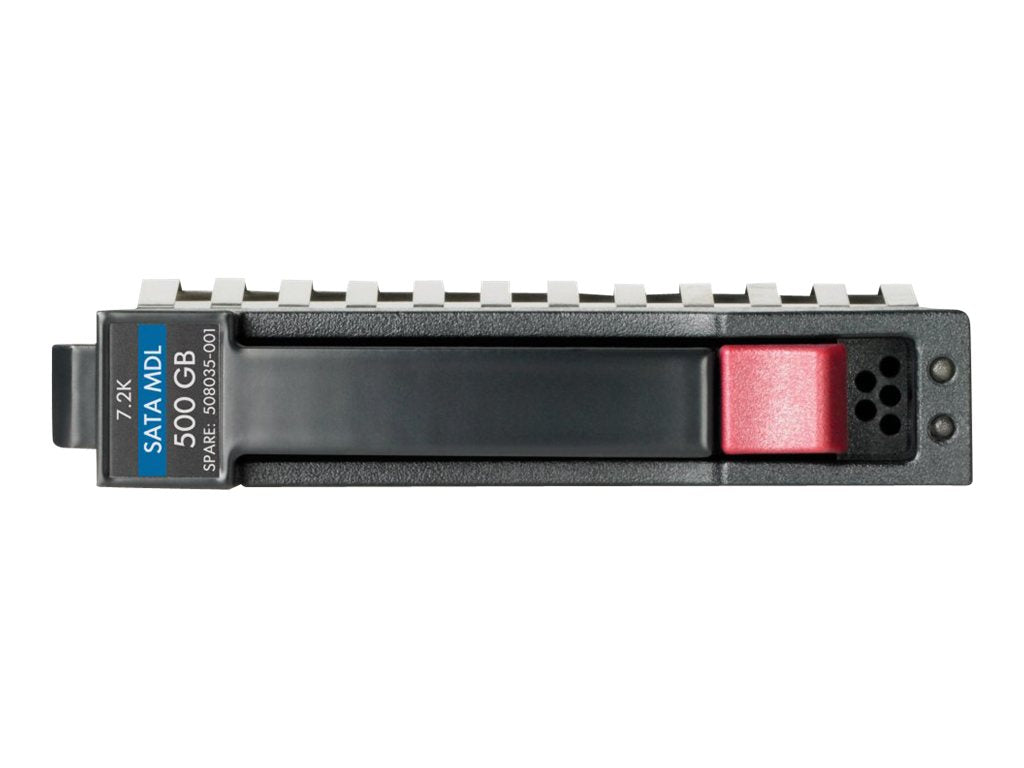 HPE Midline - Hard drive - 500 GB - hot-swap - 2.5 SFF - SATA 6Gb/s - 7200 rpm - with HP SmartDrive carrier"