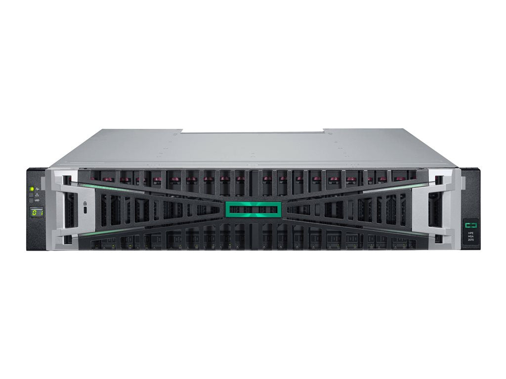 HPE Modular Smart Array 2070 10/25GbE iSCSI SFF TAA Storage - Solid state / hard drive array - 0 TB - 24 bays (SAS-3) - iSCSI S1H51A