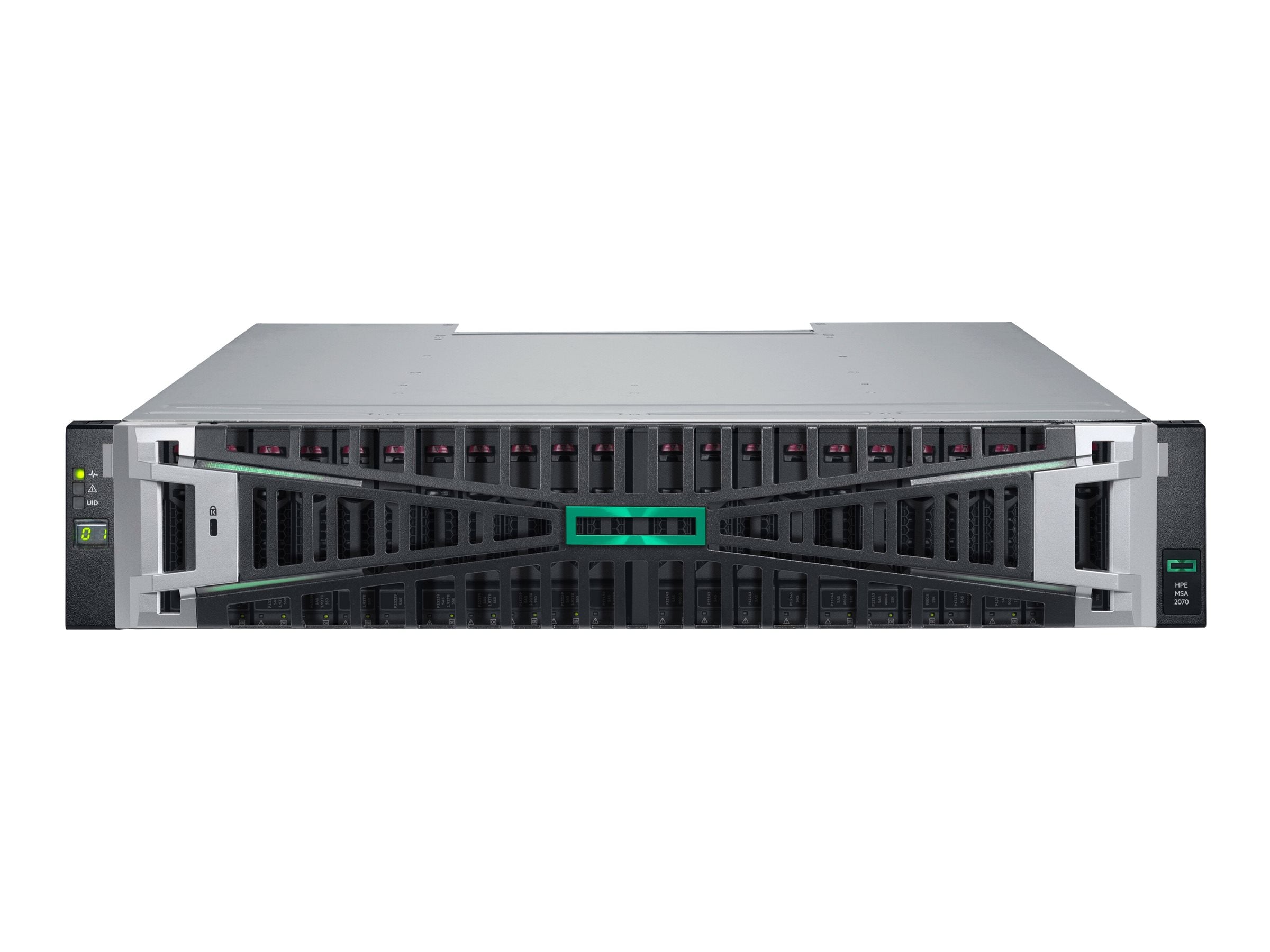 HPE Modular Smart Array 2070 10/25GbE iSCSI SFF TAA Storage - Solid state / hard drive array - 0 TB - 24 bays (SAS-3) - iSCSI S1H51A