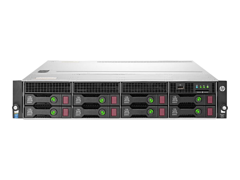 HPE ProLiant DL80 Gen9 - Server - rack-mountable - 2U - 2-way - no CPU - RAM 0 GB - SATA - hot-swap 3.5 bay(s) - no HDD