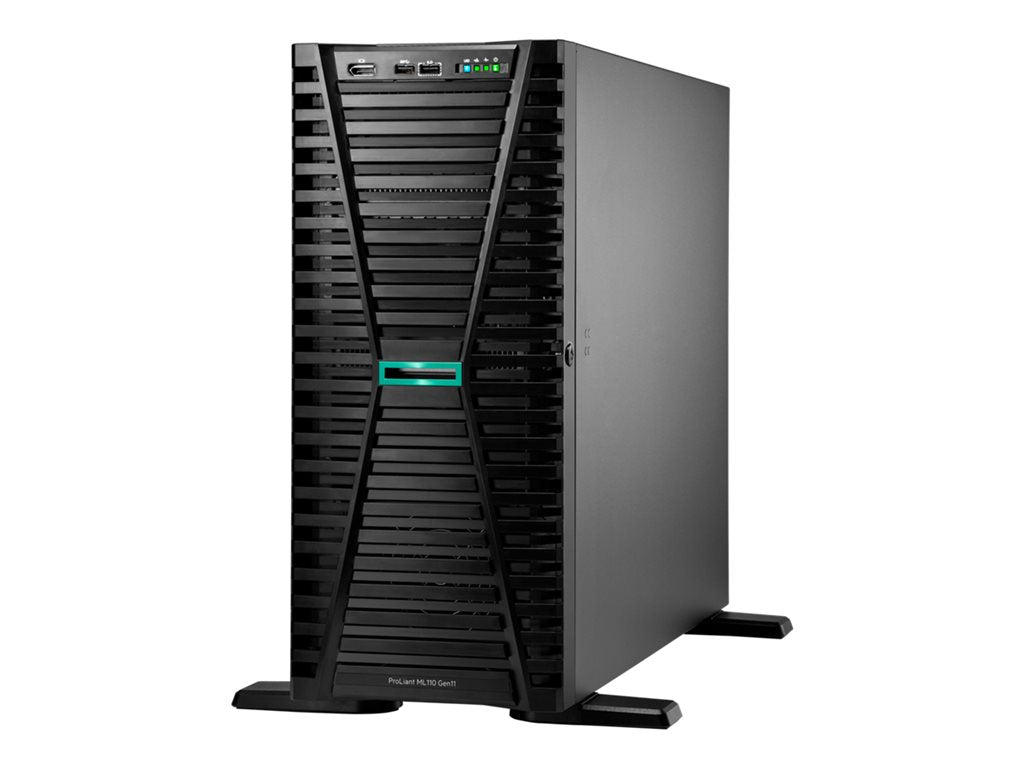 HPE ProLiant ML110 G11 - Server - tower 4.5U - 1-way - 1 x Xeon Silver 4510 / up to 4.1 GHz - RAM 32 GB - SATA/SAS/PCI Express P75329-005