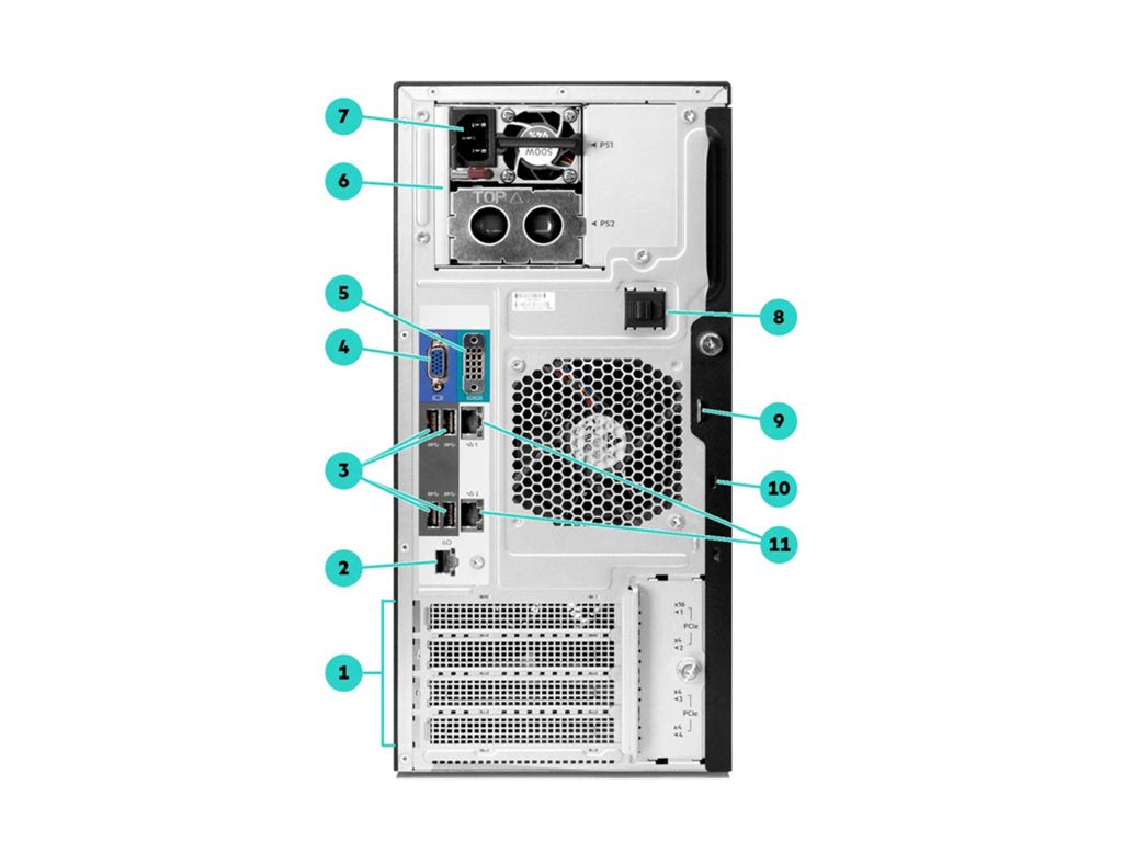 HPE ProLiant ML30 Gen10 Performance - Server - tower 4U - 1-way - 1 x Xeon E-2134 / up to 4.5 GHz - RAM 16 GB - SATA -