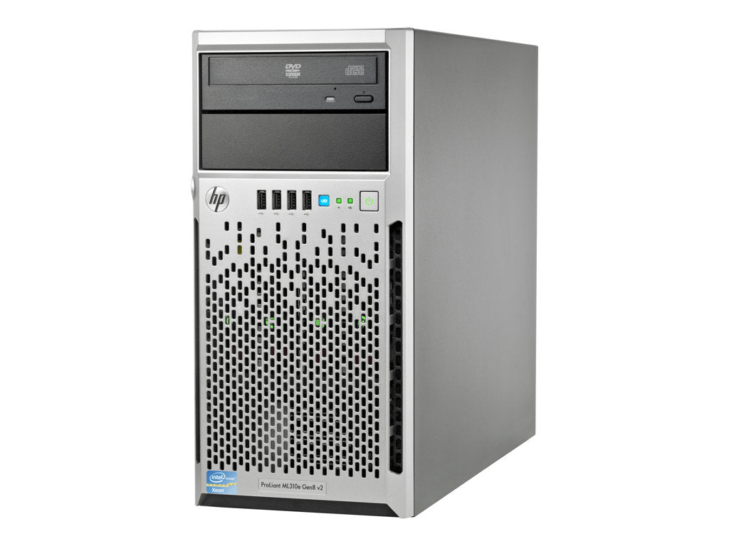 HPE ProLiant ML310e Gen8 v2 - Server - tower 4U - 1-way - no CPU up to - RAM 0 GB - SATA/SAS - hot-swap 3.5 bay(s) - no