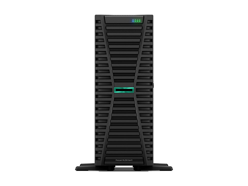 HPE ProLiant ML350 Gen11 Base - Server - tower 4U - 2-way - 1 x Xeon Silver 4410Y / up to 3.9 GHz - RAM 32 GB - SATA/SAS - hot-swap P53564-371