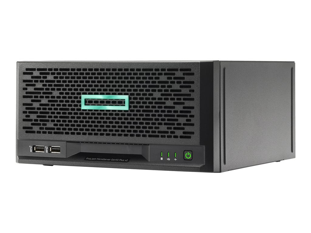 HPE ProLiant MicroServer Gen10 Plus v2 Entry - Server - ultra micro tower - 1-way - 1 x Pentium Gold G6405 up to - RAM 16 GB P54644-371