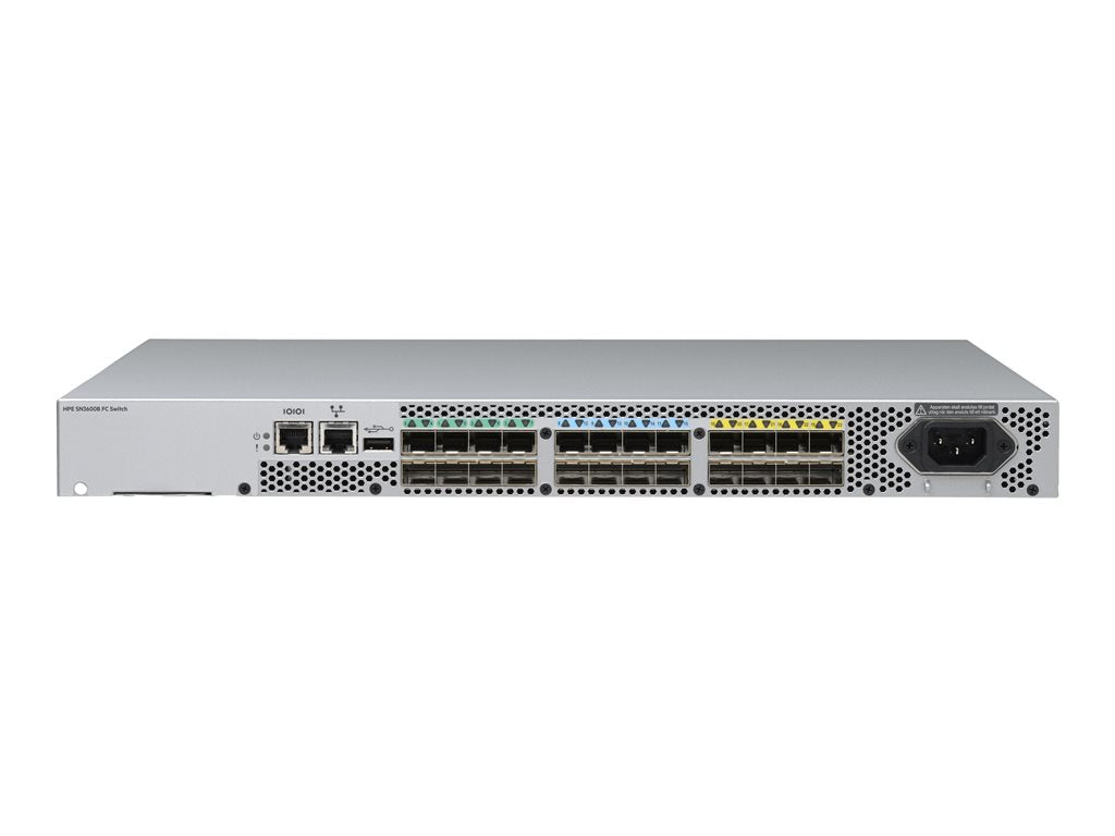 HPE SN3600B 32Gb 24/8 8-port 32Gb Short Wave SFP28 Fibre Channel Switch - Switch - managed - 8 x 32Gb Fibre Channel SFP28 + 16 R7R97A#AC3