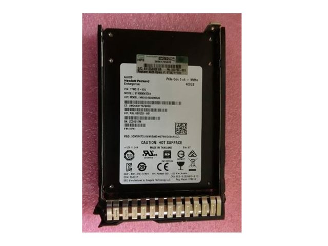 HPE - SSD - Mixed Use - 400 GB - hot-swap - 2.5 SFF - PCIe x4 (NVMe) - with HPE Smart Carrier NVMe"