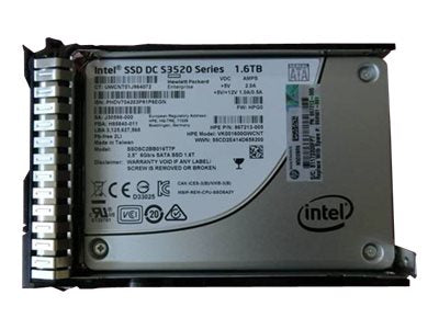 HPE - SSD - Read Intensive - 1.6 TB - 2.5 SFF - SATA 6Gb/s - with HPE Smart Carrier"