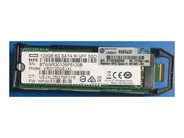 HPE - SSD - Read Intensive, Value Endurance - 120 GB - internal - M.2 2280 - SATA 6Gb/s