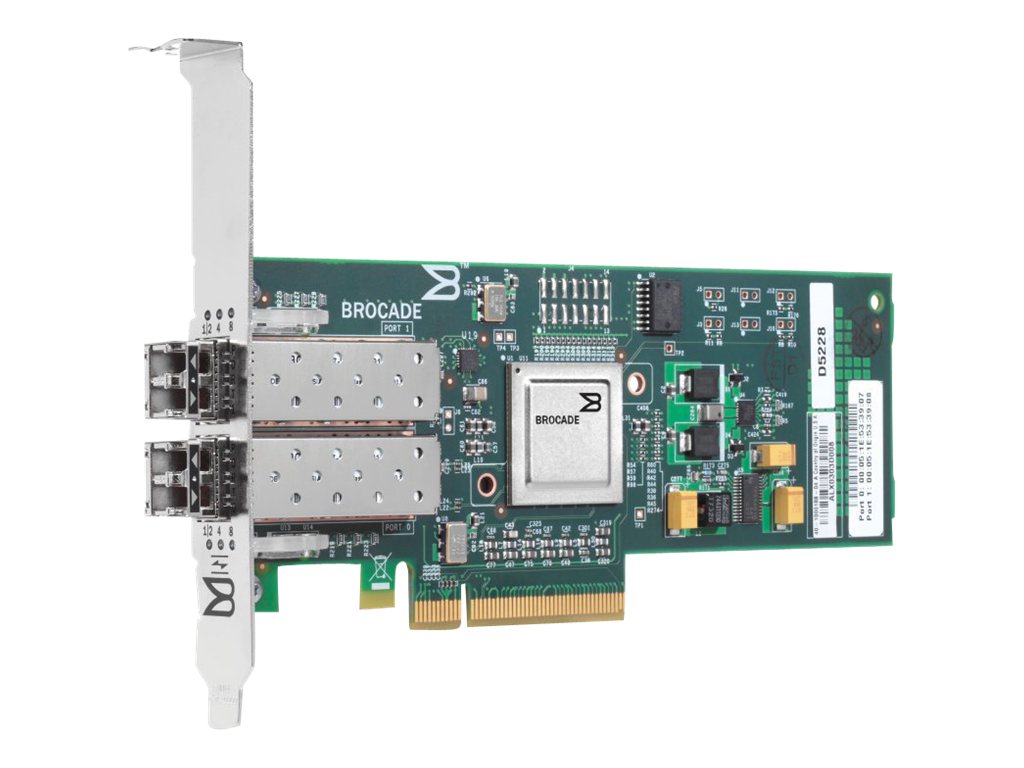 HPE StorageWorks 82B - Host bus adapter - PCIe x8 - 8Gb Fibre Channel x 2 - for ProLiant DL120 G7, DL160 Gen8, DL165 G7,