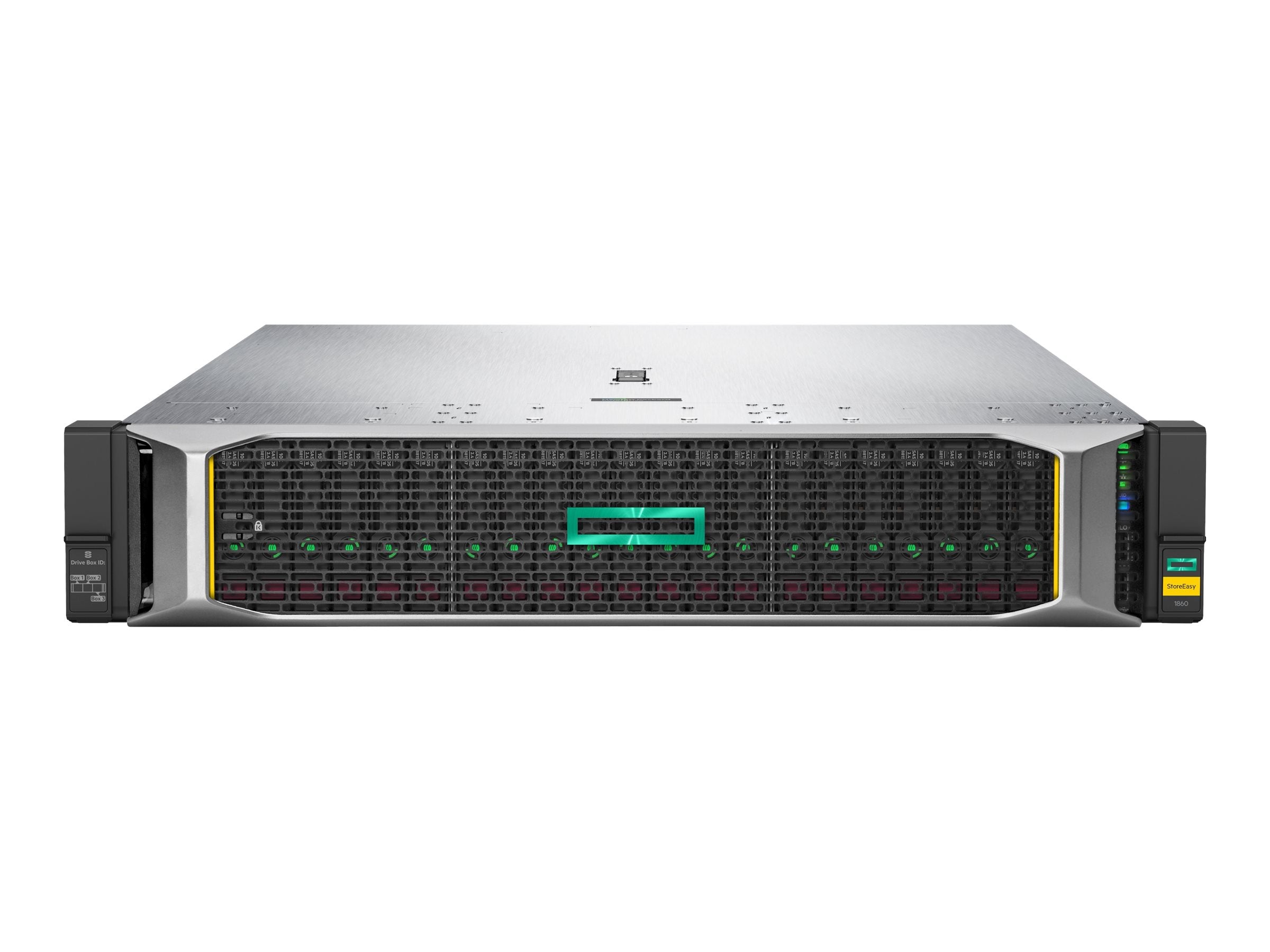 HPE StoreEasy 1860 - NAS server - 24 bays - 9.6 TB - rack-mountable - SATA 6Gb/s / SAS 12Gb/s - HDD 1.2 TB x 8 - RAID RAID 0, Q2P78AR