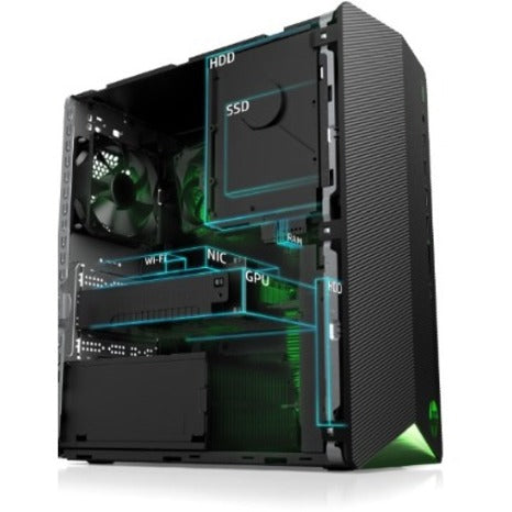 HPI SOURCING - NEW Pavilion Gaming TG01-2000a TG01-2003w Gaming Desktop Computer - AMD Ryzen 5 5600G - 8 GB - 256 GB SSD - Mini-tower - Shadow Black 328J0AA#ABA