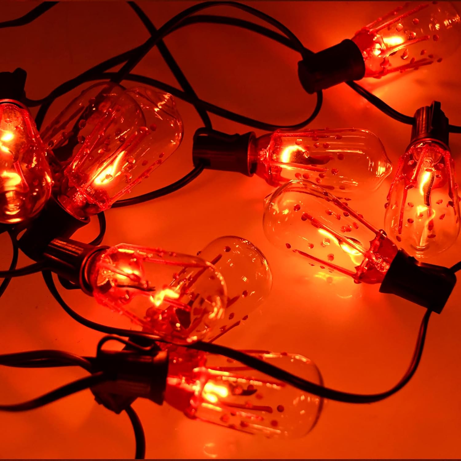 Halloween 10 Light 'Bloody' Flicker Flame Light Set