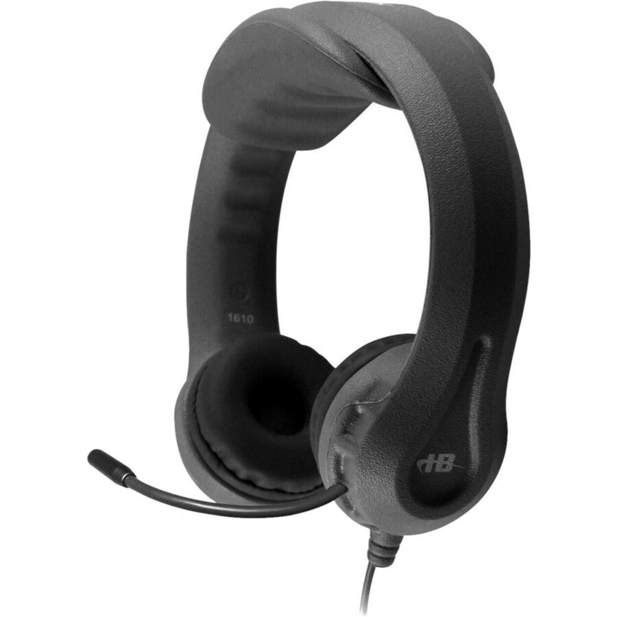Hamilton Buhl Kid's Flex-Phones TRRS Headset With Gooseneck Microphone - BLACK - Stereo -