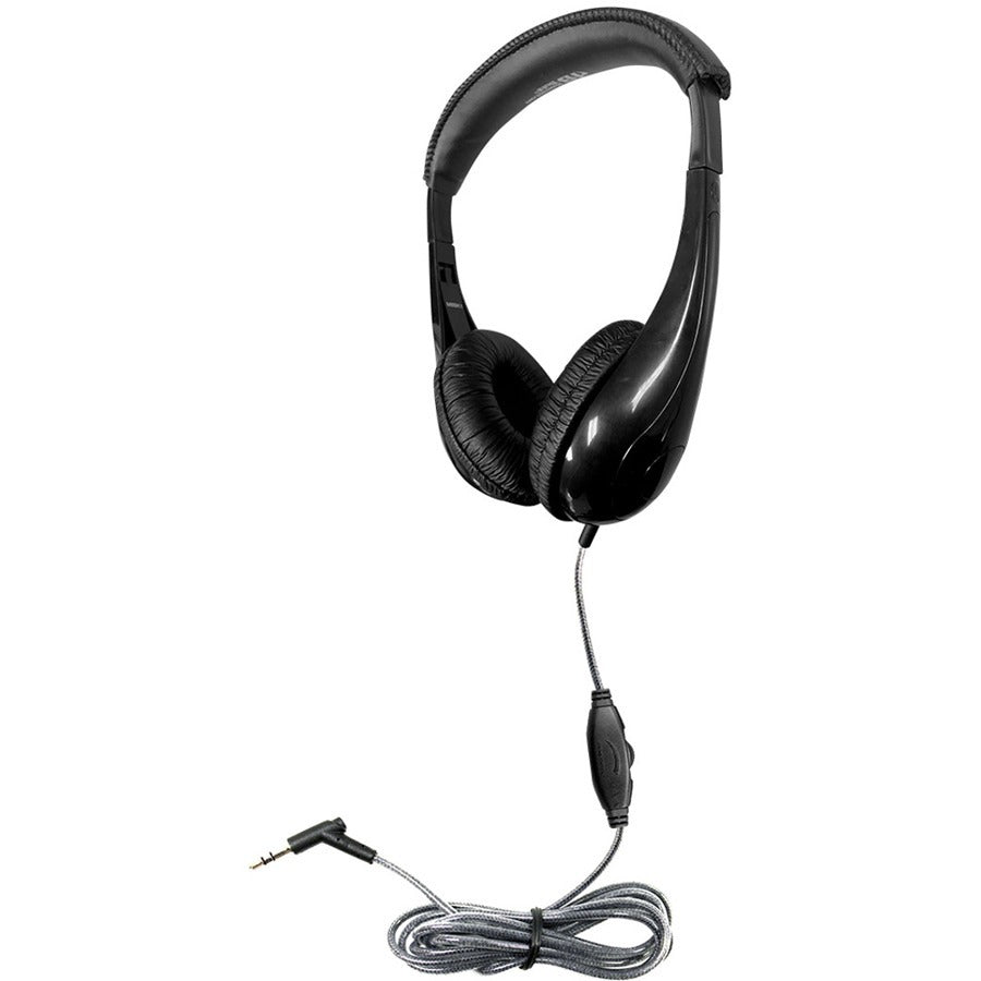 Hamilton Buhl Motiv8 Mid-Sized Headphone With In-line Volume Control - Stereo - Black - Mi