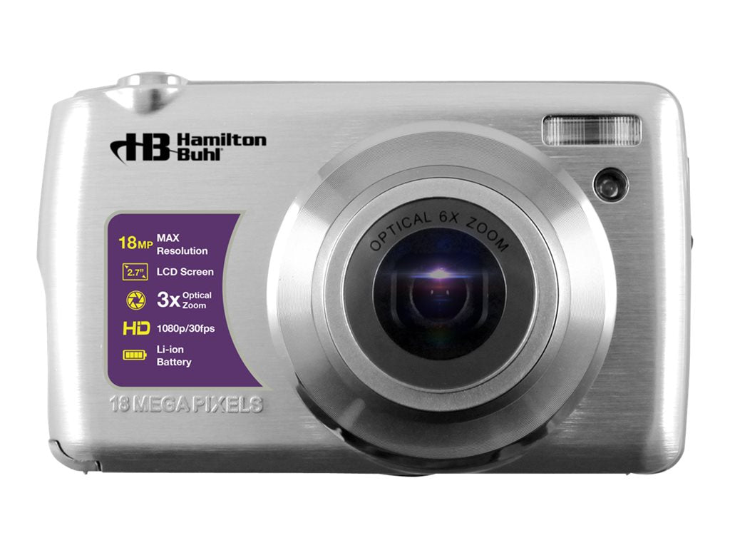 HamiltonBuhl VividPro - Digital camera - compact - 8.0 MP / 18.0 MP (interpolated) - 1080p / 30 fps - 3x optical zoom CAM17SV