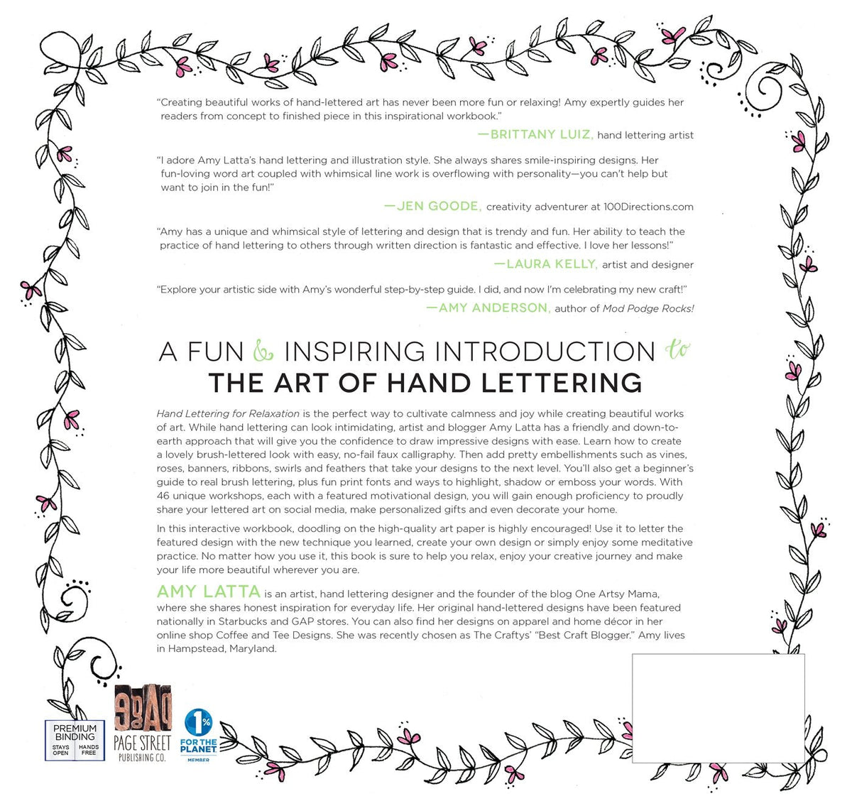 Hand Lettering For Relaxation: Inspirational Workbook