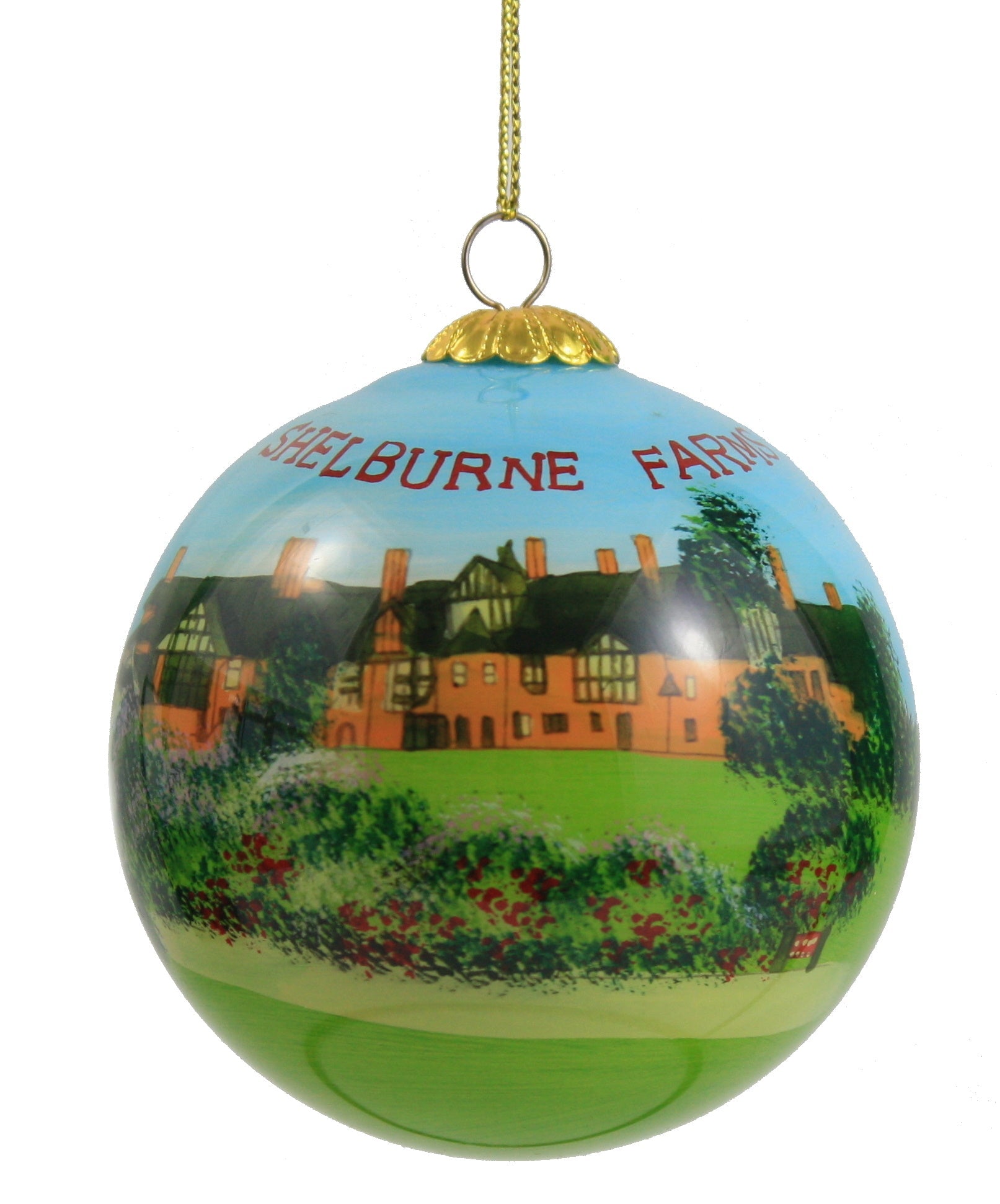Hand Painted Glass Globe Ornament - The Shelburne Country Store