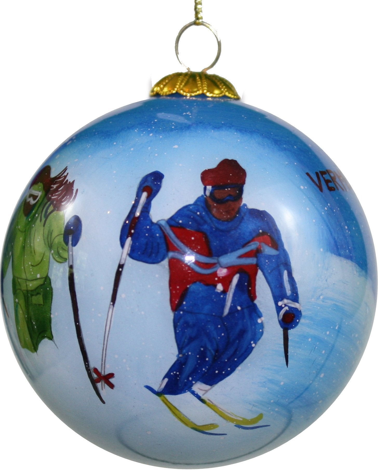 Hand Painted Glass Globe Ornament - The Shelburne Country Store