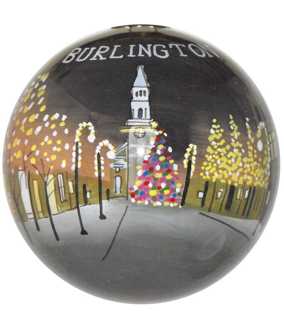Hand Painted Glass Globe Ornament - The Shelburne Country Store