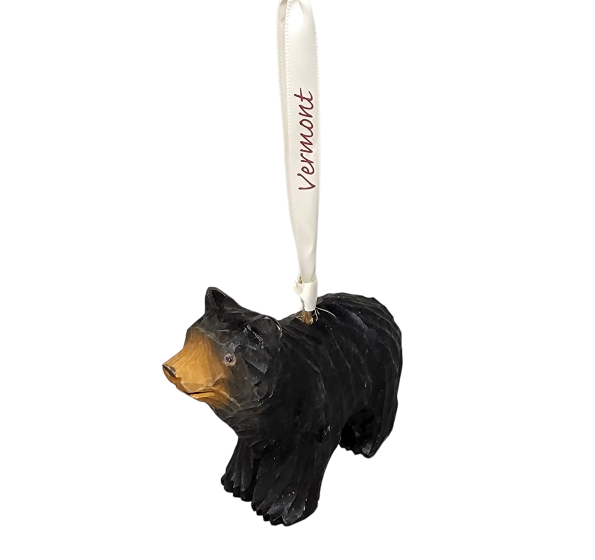 Handcarved Wood Ornament - Black Bear